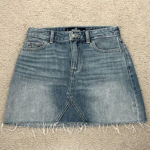 Hollister denim mini skirt